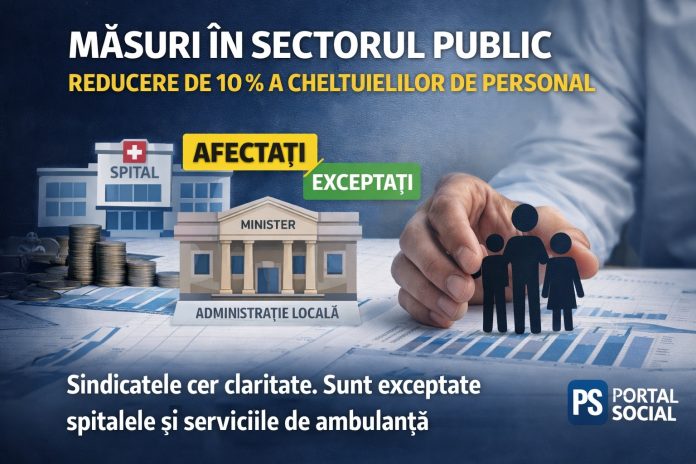 Reducere de 10% a cheltuielilor de personal în sectorul public, prin OUG 52/2026. Cine este vizat