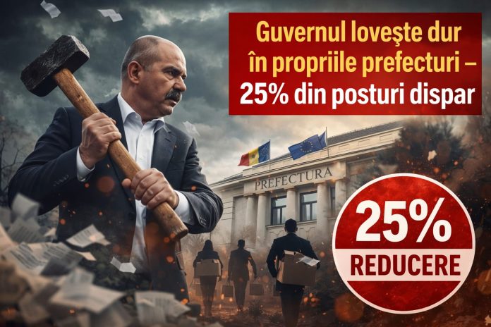 Bolojan Bolojan, cu tesla: Guvernul lovește dur în propriile prefecturi: 25% din posturi dispar